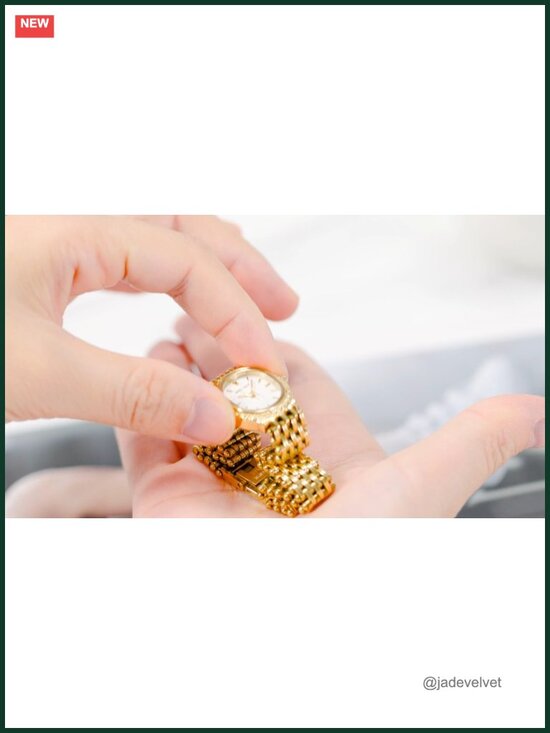 Vintage Gold Oval Quartz Watch for Women, Stainless Steel Bracelet, 3ATM